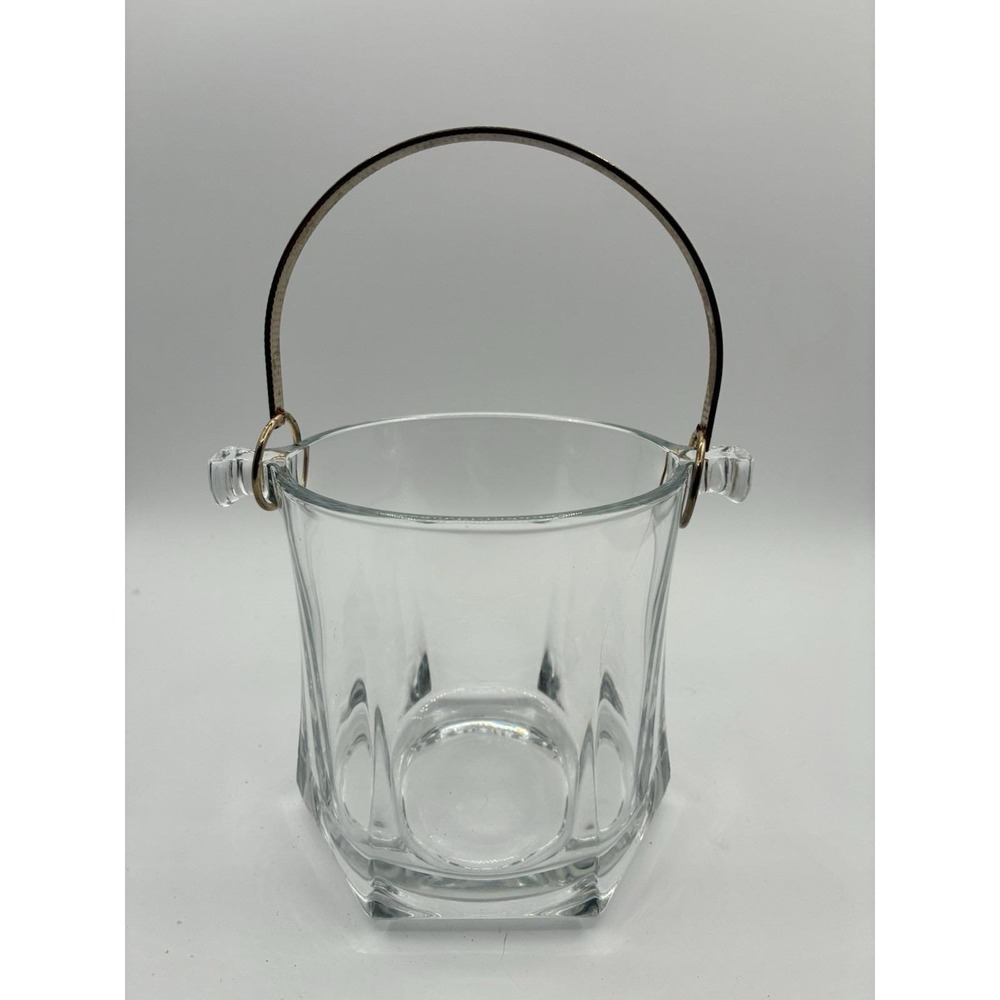 Vintage Arte Murano Silvestri Cristal Made in Italy Ice Bucket Bar Crystal/Vase - Picture 3 of 5